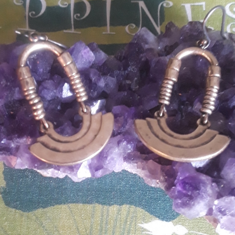 Brass Happiness Earrings